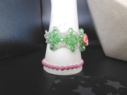 green pink bracelet view